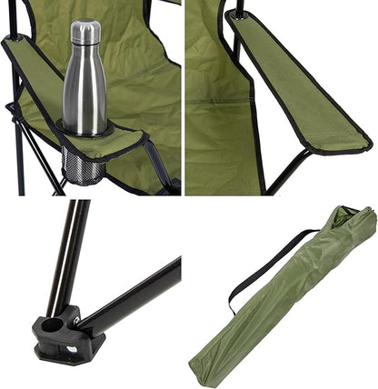 CAMP & GO Portable Max Quad Camping Cup Holders and Carrying Bag Chair
