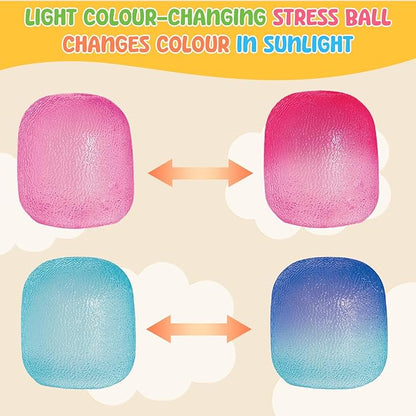 Fidget Toys Squishy Drop, Stress Cube Squishies Anxiety Stress Relief, Ice Squishy Stress Cube-Drop Malt Sugar Balls, Sensory Ball for Kids with Autism (Pink Dough Ball, 1)