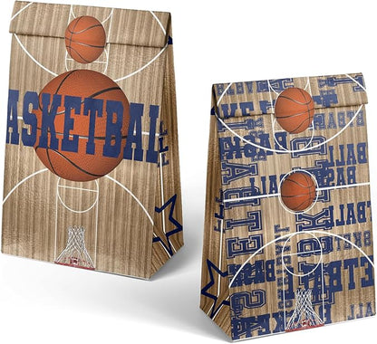 24 Basketball Party Favor Bags Basketball Goodie Bags Basketball Party Favors for Kids Basketball Birthday Party Supplies