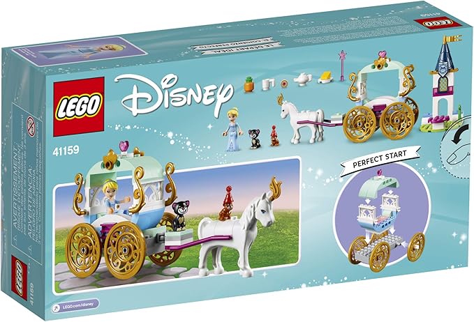 LEGO Disney Cinderella’s Carriage Ride 41159 4+ Building Kit (91 Pieces)