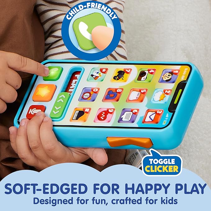 JOYIN Baby Toys 6-12 Months - Cell Phone with 4 Game Modes & 50+ Music and Learning Phrases, Educational Toys for Toddlers, Kids Phone Birthday Gifts for Girls Boys Age 1 2 3 Year Old