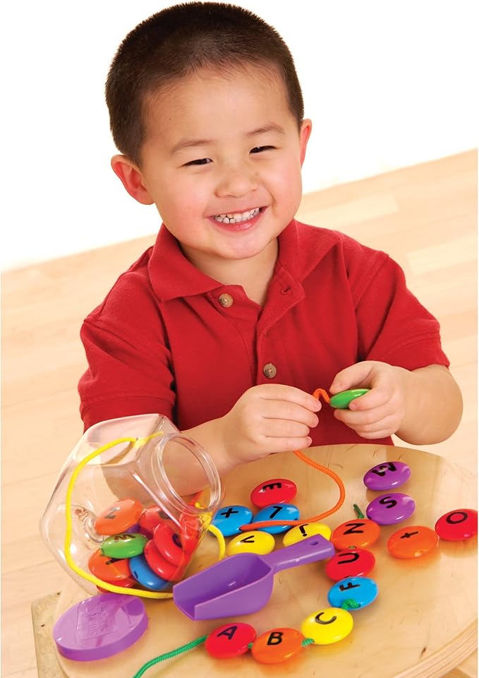 Learning Resources Smart Snacks ABC Lacing Sweets, Fine Motor Toy, 31 Pieces, Ages 2+