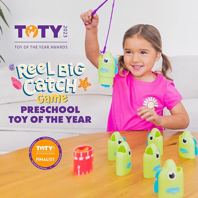 Educational Insights Reel Big Catch Game, Preschool Early Math Game, Gift for Kids Ages 3+