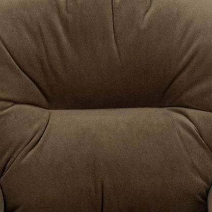 Flash Furniture Chandler Microfiber Kids Recliner with Cup Holder and Safety Recline, Contemporary Reclining Chair for Kids, Supports up to 90 lbs., Brown