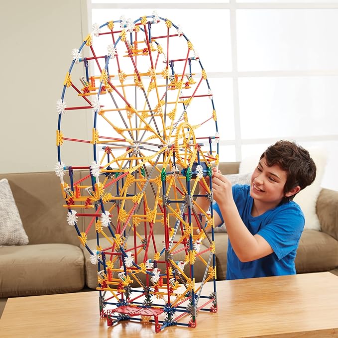 K'NEX - 3-in-1 Classic Amusement Park Building Set - 744 Pieces, Motorized, Kid Construction Set‚ Ages 9+