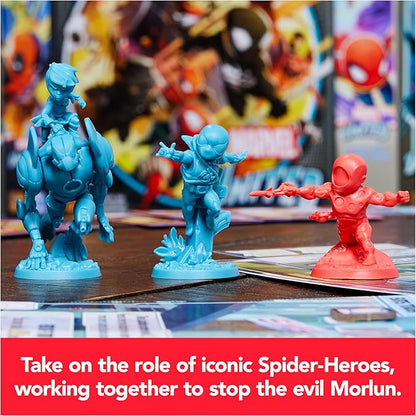 Spin Master Games, Marvel United: Spider-Geddon, Strategy Board Game, Collectible Spider Man Figurines, for Fans of Marvel Rivals & Action Movie Toys, 1-4 Players, for Ages 14 & Up