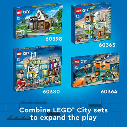 LEGO City Car Wash 60362 Building Toy Set, Fun Gift Idea for Kids Ages 6+, Features Spinnable Washer Brushes and Includes an Automobile and 2 Minifigures