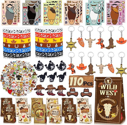 Cowboy My First Rodeo Party Favors, Horses Themed Party Bags for Kids Birthday Party Decorations