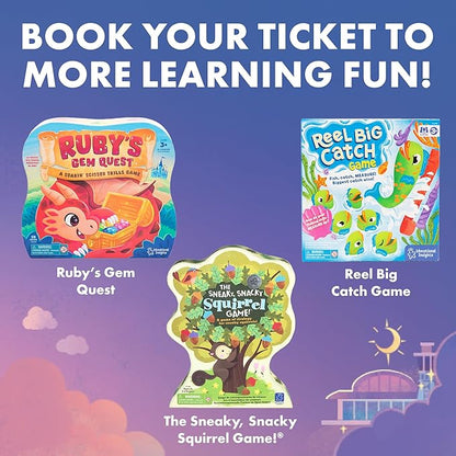 Educational Insights Time to Fly Game - Telling Time Game, Learning Time Clock for Kids, Board Games for Kids Ages 4+