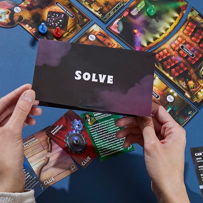 Clue Escape: The Illusionist’s Club Board Game | Escape Room Family Game | 1-Time Solve Mystery | Ages 10+ | 1-6 Players | Difficulty 4 | 90 - 120 Mins.