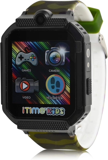 Smart Watch for Kids with Camera, Speaker, Body Temperature Sensor, Pedometer Step Counter, Stopwatch, Music Player, Calendar,