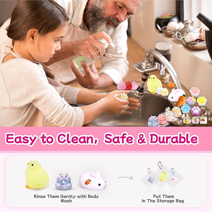 24Pack Taba Squishy Toys kit- Squishy Fidget Squeeze Toys Party Favors for Kids 8-12-Kawaii Stress Balls for Kids- Taba Squishies Stress Relief Toys for Girls 8-10-6-9 Years Old Girls Birthday Gifts