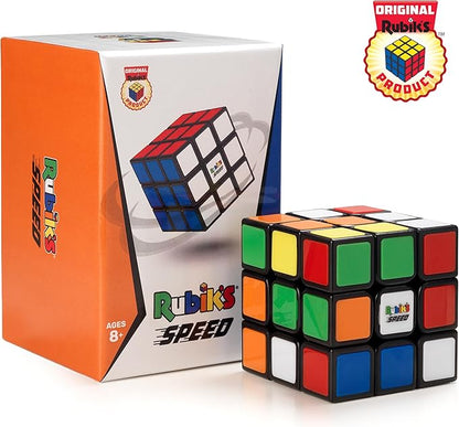 Rubik’s Cube, 3x3 Magnetic Speed Cube, Super Fast Problem-Solving Challenging Puzzle Fidget Toy Travel Game Brain Teaser for Adults & Kids Ages 8+
