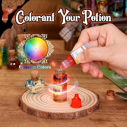 LiyLiyanna Magic Mystic Potion Kits for Kids, Mix 20 Magic Wizard Potion Bottles Birthday Decorations, Mystic Potion Craft Kits, Magic Kits Gifts for Girls and Boys Age 6 7 8 9 10+