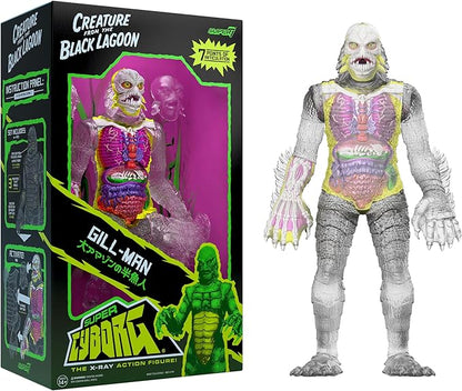 Super7 Super Cyborg Universal Monsters Creature from The Black Lagoon (Clear) - 11" Universal Monster Movies Action Figure Classic Movie Collectibles