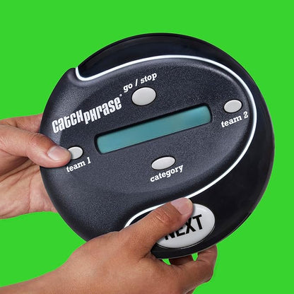 Hasbro Gaming Catch Phrase Electronic Game | Fun Active Handheld Party Games for Adults, Teens, and Kids | Ages 12+ | 4 or More Players, 2 Teams | Portable Family Travel Games