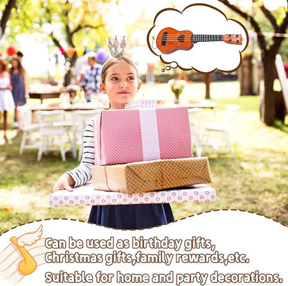 Kids Toy Classical Ukulele,17 Inch 4 Strings Guitar Ukulele Musical Toy,Educational Guitar Toy for Toddlers and Preschoolers