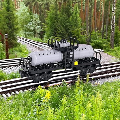 6IN1 City Freight Train Car Building Set, DIY Toys for Teens and Adults, Compatible with Lego 630 Building Accessory (6IN1 Train Set)