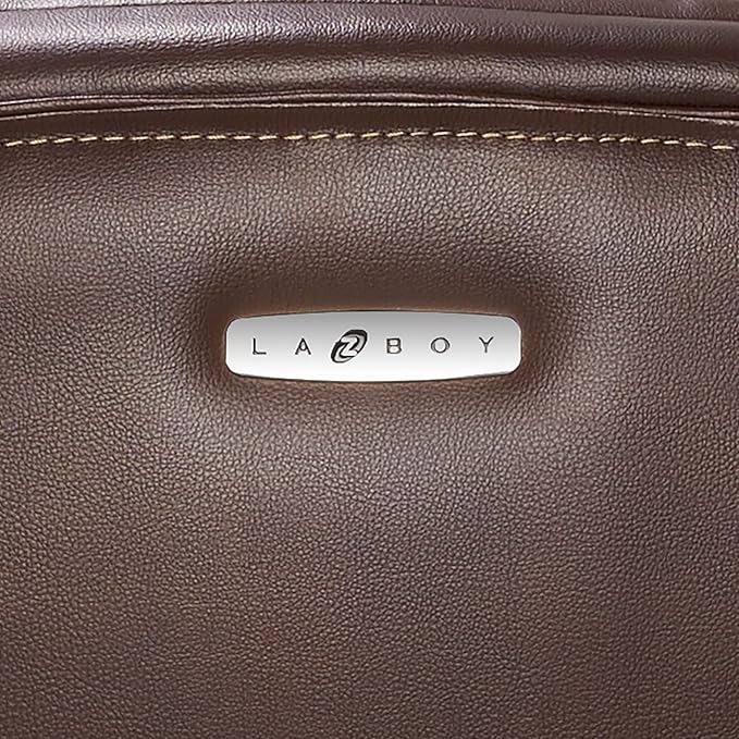 La-Z-Boy Delano Big & Tall Executive Office Chair, High Back Ergonomic Lumbar Support, Bonded Leather, Brown