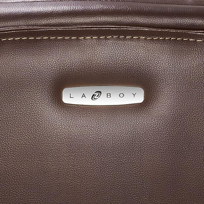 La-Z-Boy Delano Big & Tall Executive Office Chair, High Back Ergonomic Lumbar Support, Bonded Leather, Brown