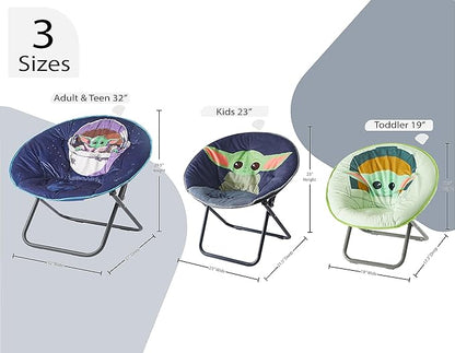 Idea Nuova Foldable Saucer Chair, Star Wars Mandalorian
