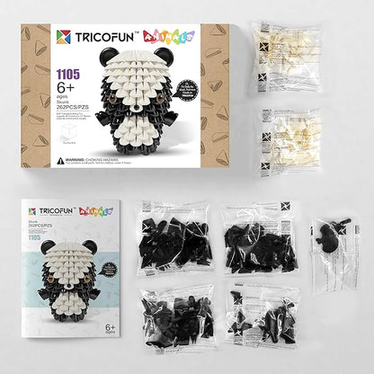 Creative Soft Building Blocks, Cute Animal kit Assembling Building Toys Gifts for Kids and 6+ Interactive Building Toy for Kids, Boys, and Girls (1105-SKUNK)