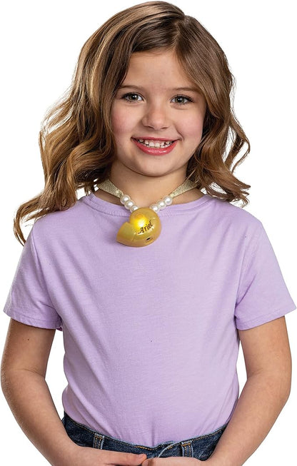 Ariel Costume for Girls, Official Disney The Little Mermaid Light and Sound Prestige Halloween Costume, Size (5-6)