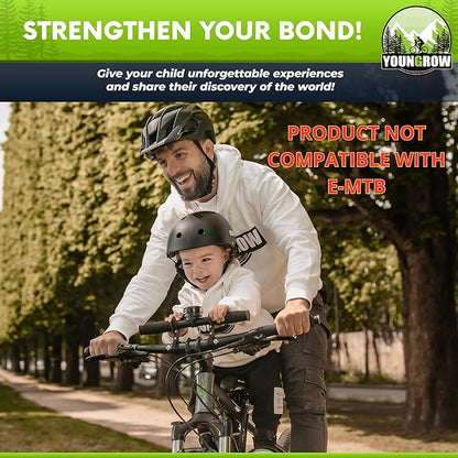 Kids Bike Seat, Bike Seat for Kids for The Front of The Bicycle, Child Bike Seat Compatible with Mountain Bikes, Ages 2-6, Max Weight 52lbs