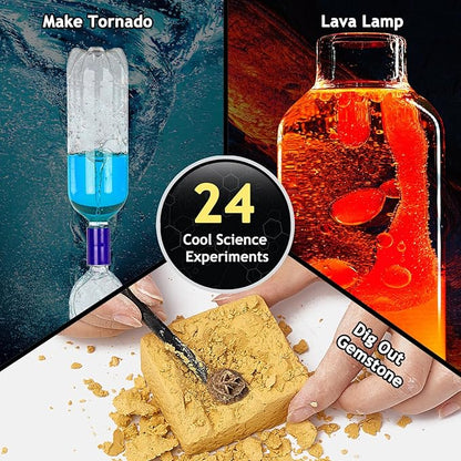 Japace My Birthday Countdown Calendar for Kids, Science Kit with 24 Days of Fun Experiments, A Unique Present for Birthday & Advent, Creative STEM Gift Ideas for Boys and Girls