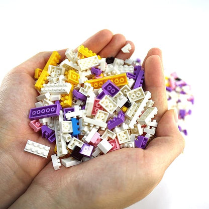 Building Bricks 800+ Pieces Set - Classic Cartoon Characters Building Blocks - Mini Building Block for Boys Girls & Adults (White)