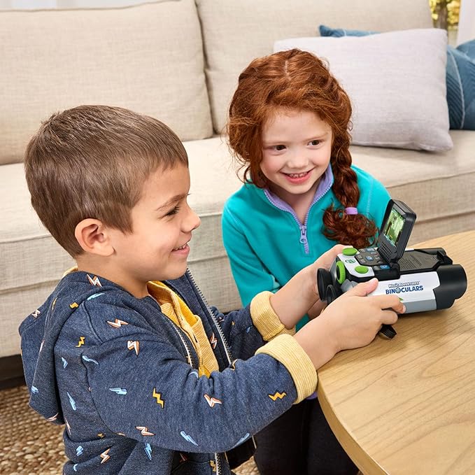 LeapFrog Magic Adventures Binoculars with Screen Capture, Night Vision for Kids Ages 4 and up, White