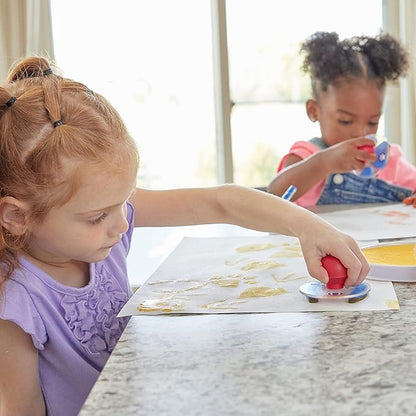 READY 2 LEARN Giant Stampers - Paw Prints - Set of 6 - Easy to Hold Foam Stamps for Kids - Arts and Crafts Stamps for Displays, Posters, Signs and DIY Projects