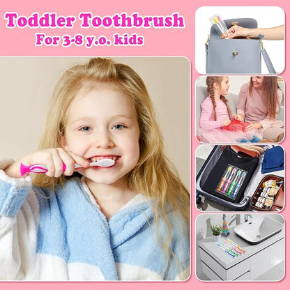 Disposable Toddler Toothbrush Kids Pack of 200,Manual Suction Cup Bulk Kids Toothbrushes Individually Wrapped Animal Toothbrush for Kids,Childrens,for Home,School,Camp,Daycare,Travel