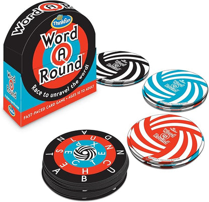 ThinkFun Word A Round Game - Engaging Vocabulary Builder for Teens and Adults | Quick-Paced Word Identification | Educational Fun | Recognized for Excellence in Play and Language Advancement