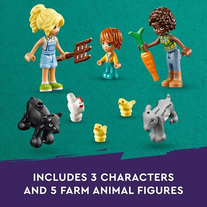 LEGO Friends Farm Animal Sanctuary Building Toys Set - Farm Toy Set with Tractor - Birthday Gift Idea for Kids, Girls & Boys, Ages 6+ - Includes 3 Minifigures & 5 Farm Animals - 42617