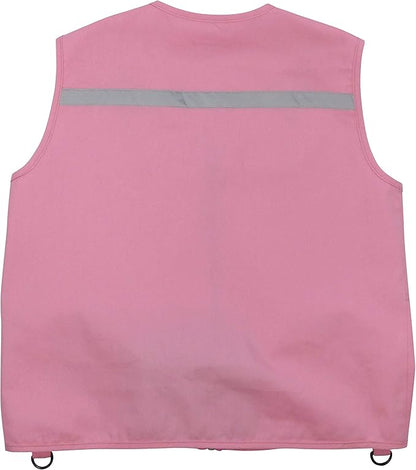 Kids Cargo Vest for Boys and Girls with Reflective Safety Straps