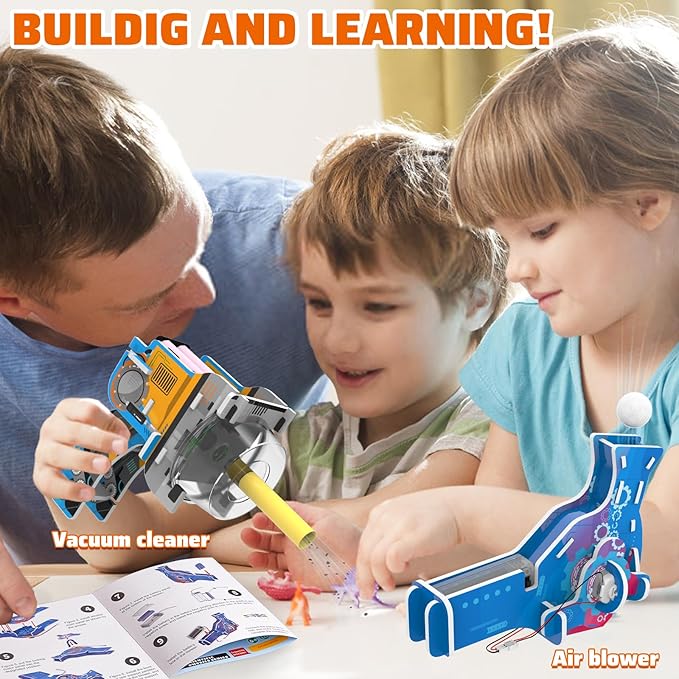 PLANEKO STEM Kits for Kids Age 8-10 Science Kits STEM Projects Craft for Kids Building Kits 3D Puzzle for Kids Age 8-12 STEM Activities Toy for Boys Girls 6 7 8 9 10 11 12+ Year Old Birthday Gift