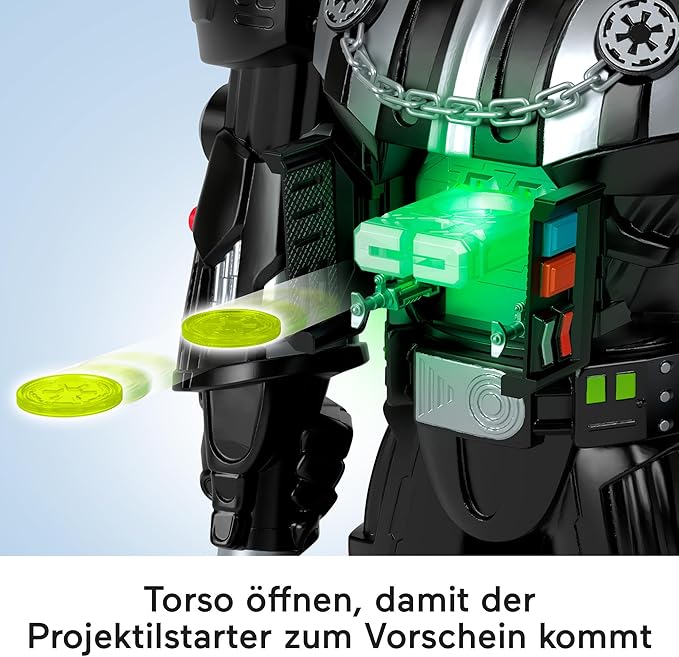 Fisher-Price Imaginext Star Wars Darth Vader Bot 2+ Ft Tall Toy, Lights Sounds & Stormtrooper Metal Character Key for Kids Ages 3+ Years