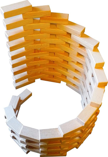 Magz Magnetic Wooden Bricks 40 Piece, Magnetic Building Blocks containing 40 magnetized Natural Wood Bricks/Blocks Building and Stacking Set Offered
