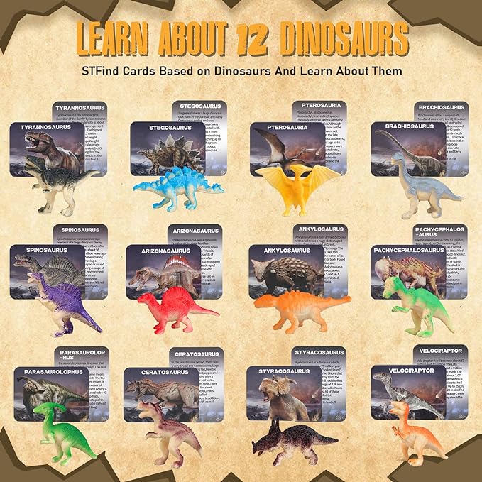 Jumbo Dino Egg Dig Kit - 12 Dinosaurs Excavation Kit, Dinosaur Toys for Kids 5-7, Fossil Dino Toys Dig Kits for Dinosaur Collection, Dinosaur Toys Gifts for Boys Girls 6 and up Year Old Birthday Gift