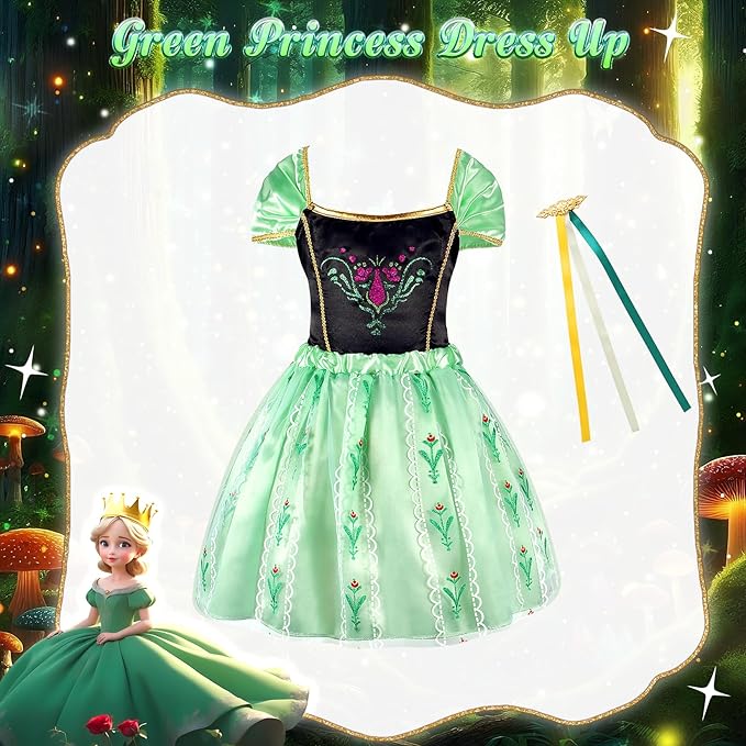 Princess Dress Up Clothes for Little Girls: Princess Costume for Girls Toddler, Unicorn Costume & Mermaid Costume, Girl Toys Age 3 4 5 6 Year Old Girl Birthday Gifts with Cape, Jewelry, etc
