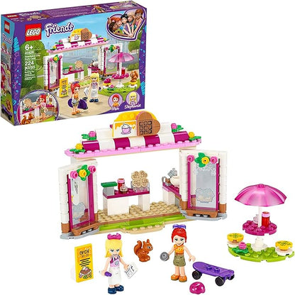 LEGO Friends Heartlake City Park Café 41426 Building Toy, Outdoor Café Set Inspires Role Play and Includes 2 Buildable Mini-Doll Figures, Great Gift for Kids Who Love Food Play (224 Pieces)