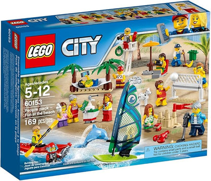 LEGO City Town People Pack – Fun at The Beach 60153 Building Kit (169 Piece)