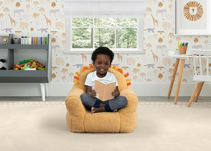 Delta Children Lion Cozee Buddy Chair, Orange