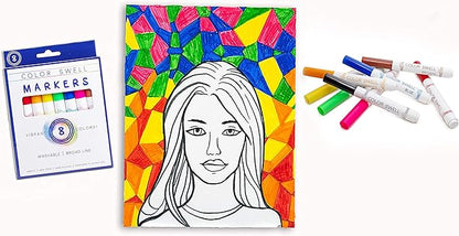 Color Swell Washable Bulk Markers 72 Packs 8 Count Vibrant Colors 288 Total Markers Bulk Perfect for Teachers, Kids and Classrooms