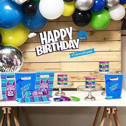 Video Games Bracelets Silicone Wristband 30Pcs Llama Theme Party Decorations Supplies for Video Games Llama Gamer Birthday Party Favors