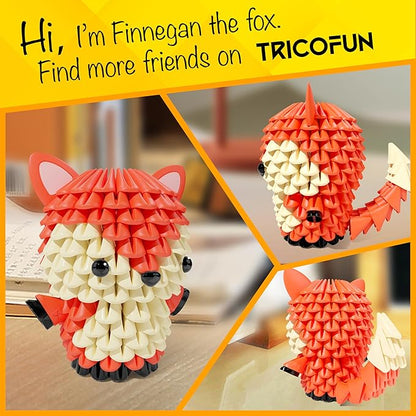 Creative Soft Building Blocks, Cute Animal kit Assembling Building Toys Gifts for Kids and 6+ Interactive Building Toy for Kids, Boys, and Girls (1104-FOX)