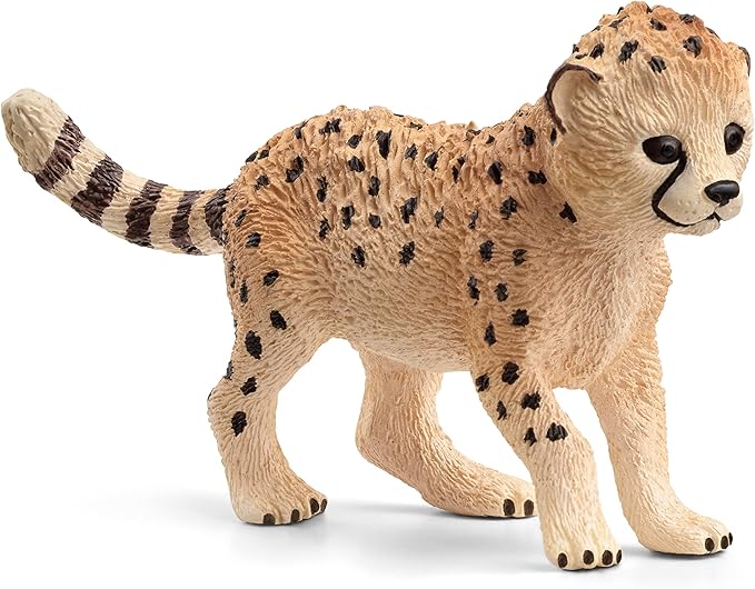 Schleich Wild Life New 2023, Wild Animal Safari Toys for Boys and Girls, Cheetah Cub Toy Figurine, Ages 3+