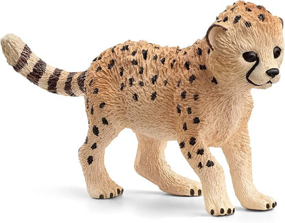 Schleich Wild Life New 2023, Wild Animal Safari Toys for Boys and Girls, Cheetah Cub Toy Figurine, Ages 3+