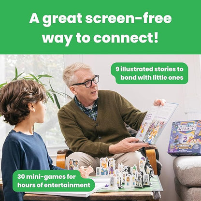 Story Time Chess - Kids Chess Set (Level 2 Strategy Expansion) Chess for Kids, Chess Game Toddlers, Learning Games for Kids, Boys & Girls Ages 3-103, No Stress Chess Game, Chess for Beginners